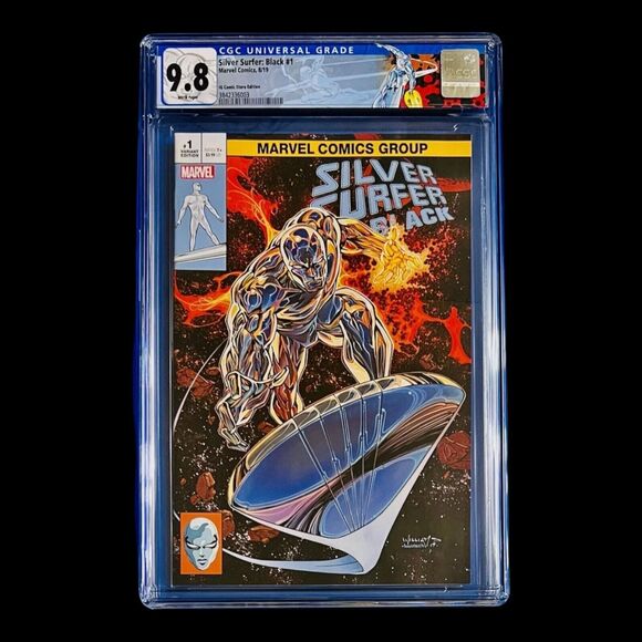 Silver Surfer Black #1 CGC 9.8 Marvel Comic IG Edition Custom Label Variant - Picture 1 of 3